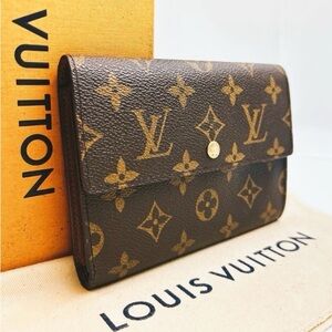 Louis Vuitton Monogram Porte Tresor Tri-fold Wallet